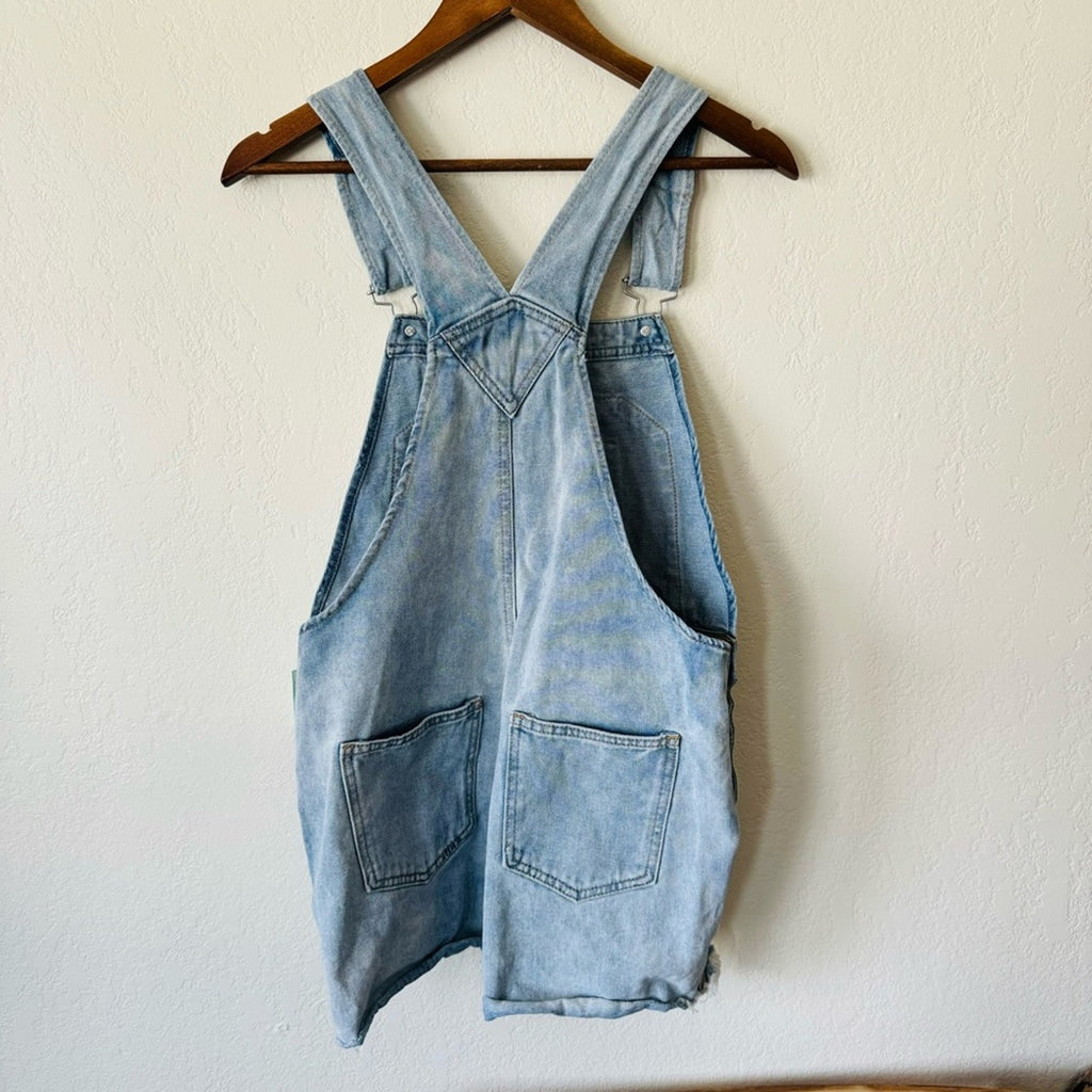 💚 Wild Fable | denim jean distressed ripped overall bibs